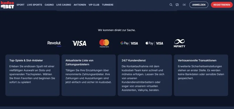 KudosBet Casino Plattform Architektur