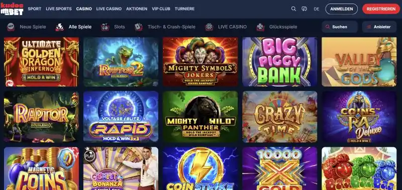 KudosBet Casino Spielstrategie und RTP