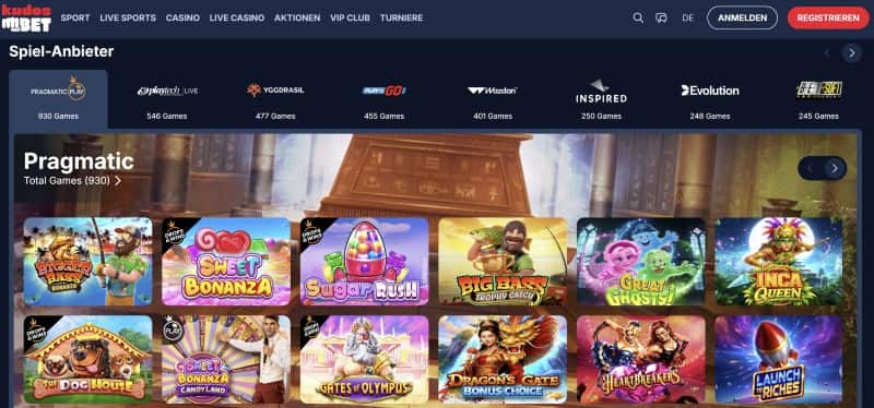 KudosBet Casino Willkommensbonus